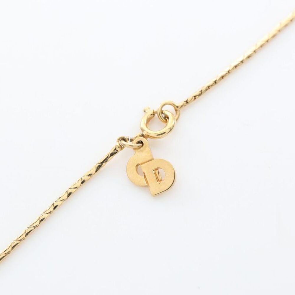 Dior Heart Stone Rhinestone Necklace - Picture 6 of 6